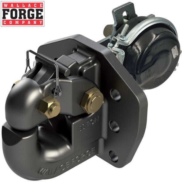 50t Rigid Pintle Hook (R50), 6 Bolt Pattern, ADR Approved with Air Chamber - Wallace Forge